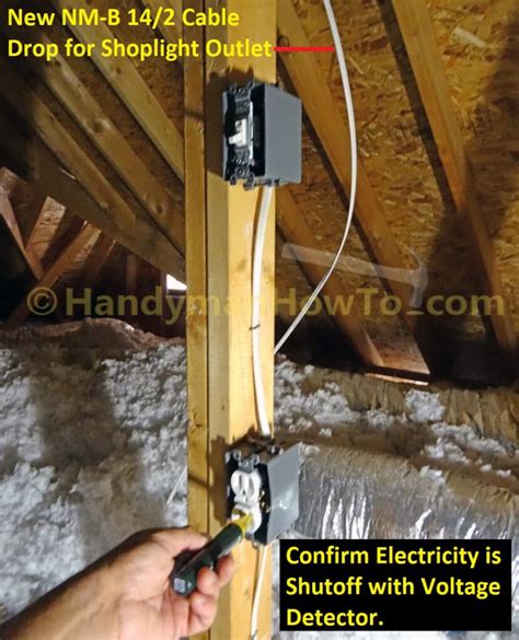 nec junction boxes in attic|attic light with outlet.